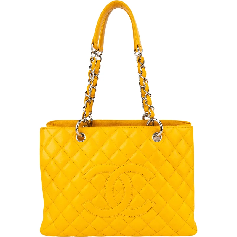 Chanel Quilted Caviar Leather Maxi Grand Shopping CC Tote Shoulder Bag