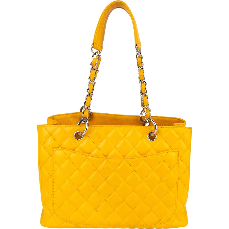 Chanel Quilted Caviar Leather Maxi Grand Shopping CC Tote Shoulder Bag