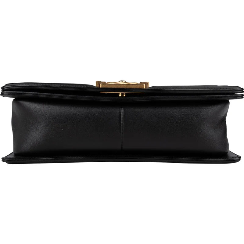 Chanel Quilted Lambskin Medium Boy Crossbody Bag