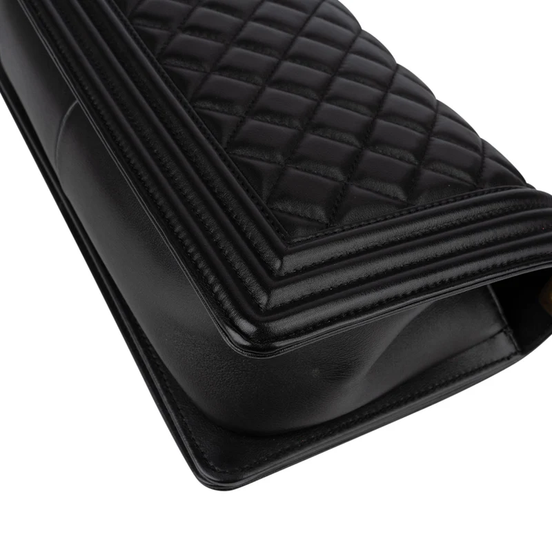 Chanel Quilted Lambskin Medium Boy Crossbody Bag