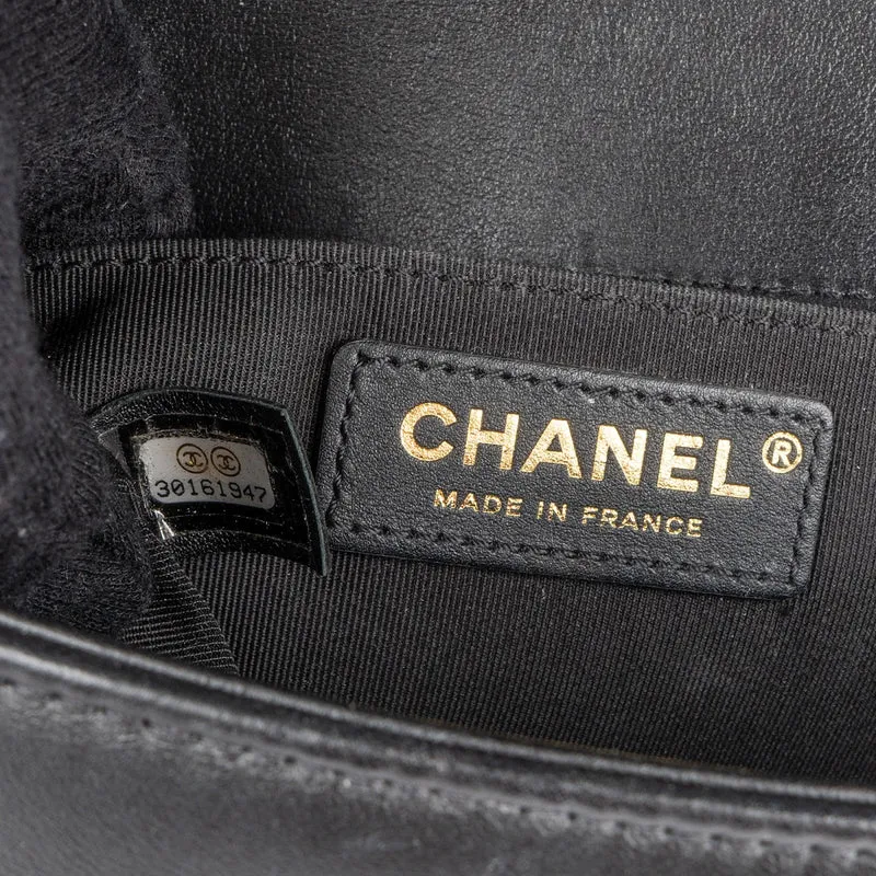 Chanel Quilted Lambskin Medium Boy Crossbody Bag