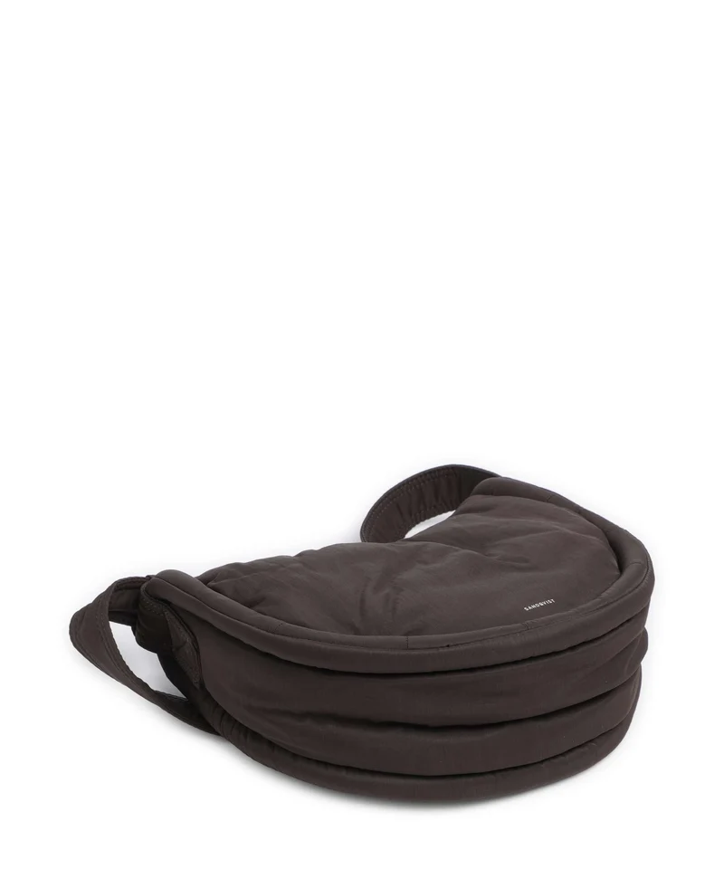 Sandqvist Curve Mini Schultertasche dark brown