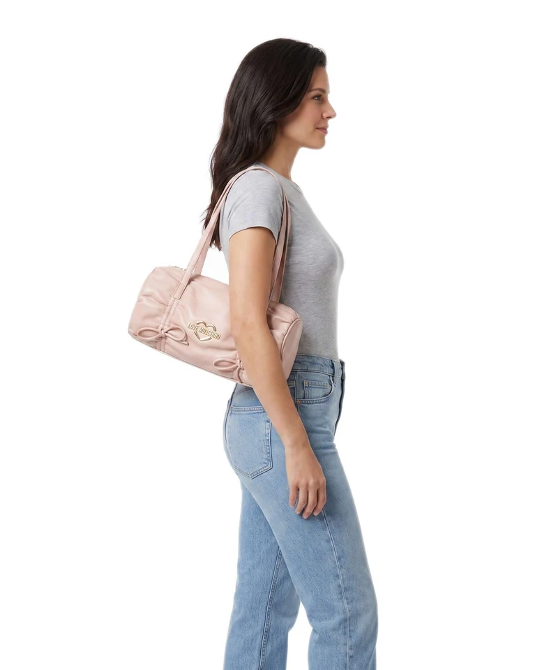 Love Moschino Softy Bow Schultertasche rosa