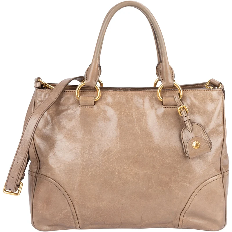 Miu Miu Vitello Lux Leather Tote Handbag