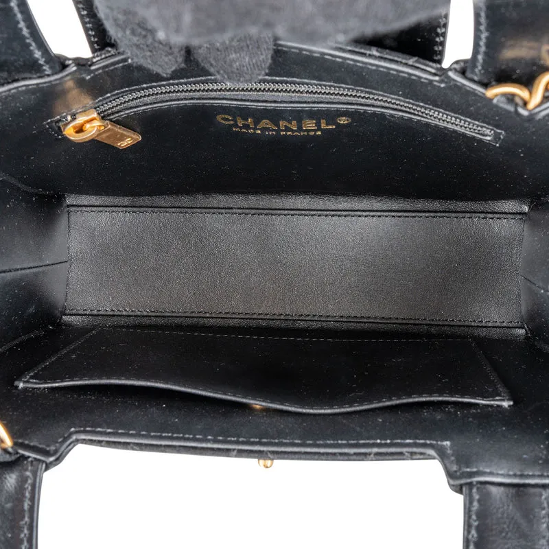 Chanel Quilted Lambskin Kelly Top Handle Small Crossbody Handbag