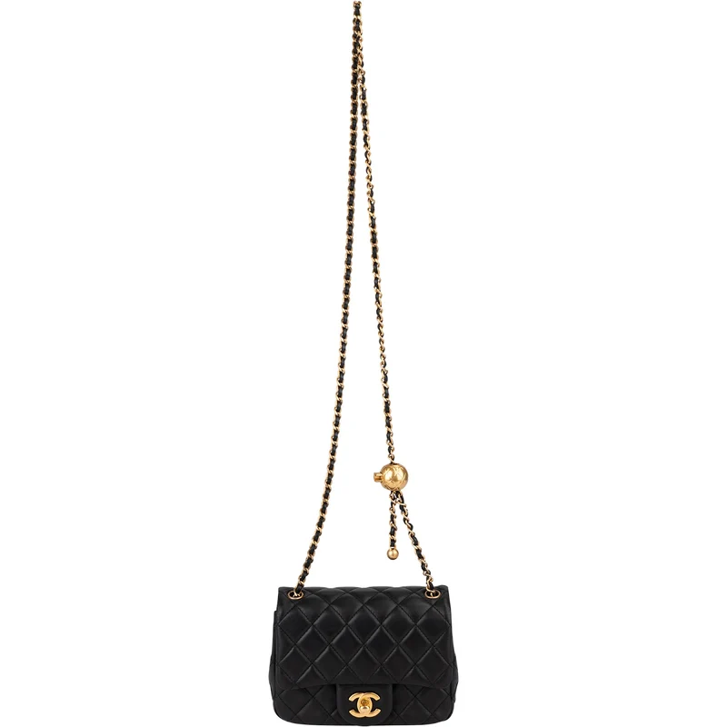 Chanel Quilted Lambskin Small Rectangular Single Flap Crossbody Bag