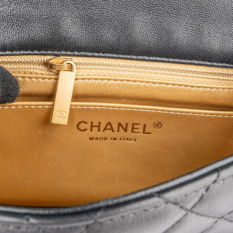 Chanel Quilted Lambskin Small Rectangular Single Flap Crossbody Bag