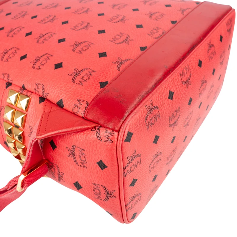 MCM Monogram Visetos Stark Side Studs Backpack