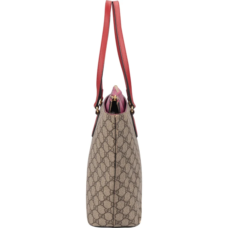 Gucci Monogram GG Supreme Linea A Shopper Handbag