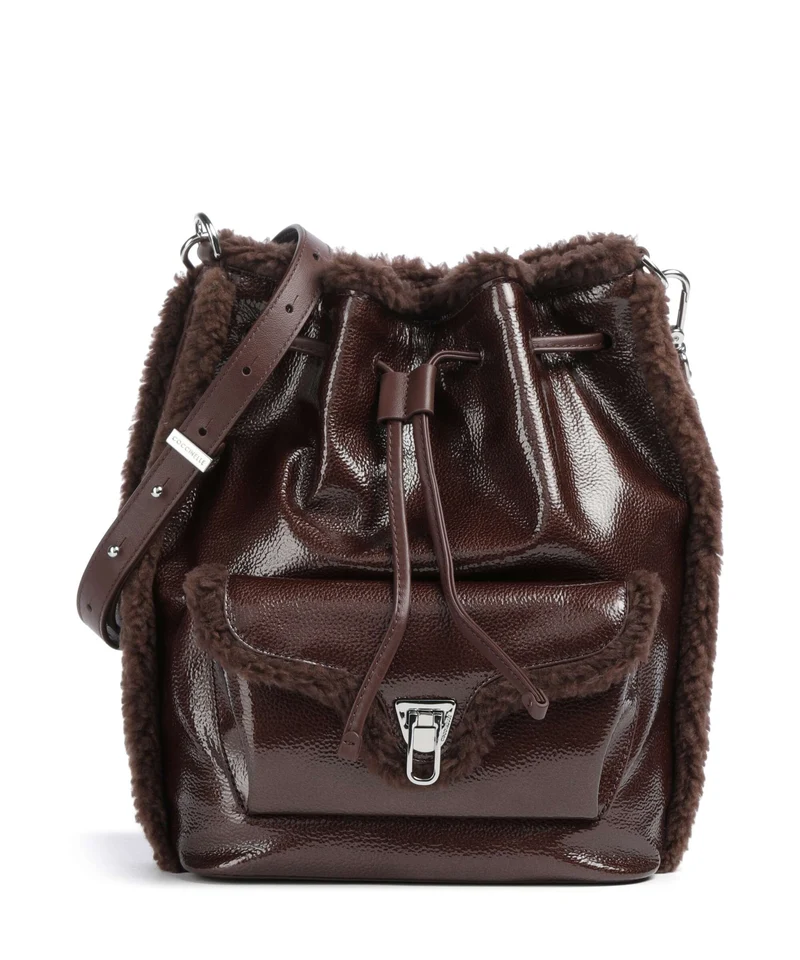 Coccinelle Beat Bucket Handtasche berry