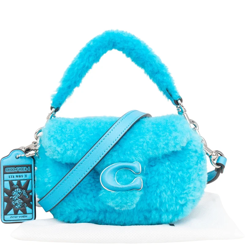 Coach Shearling Limited Lil Nas X Edition Micro Tabby Crossbody Handbag