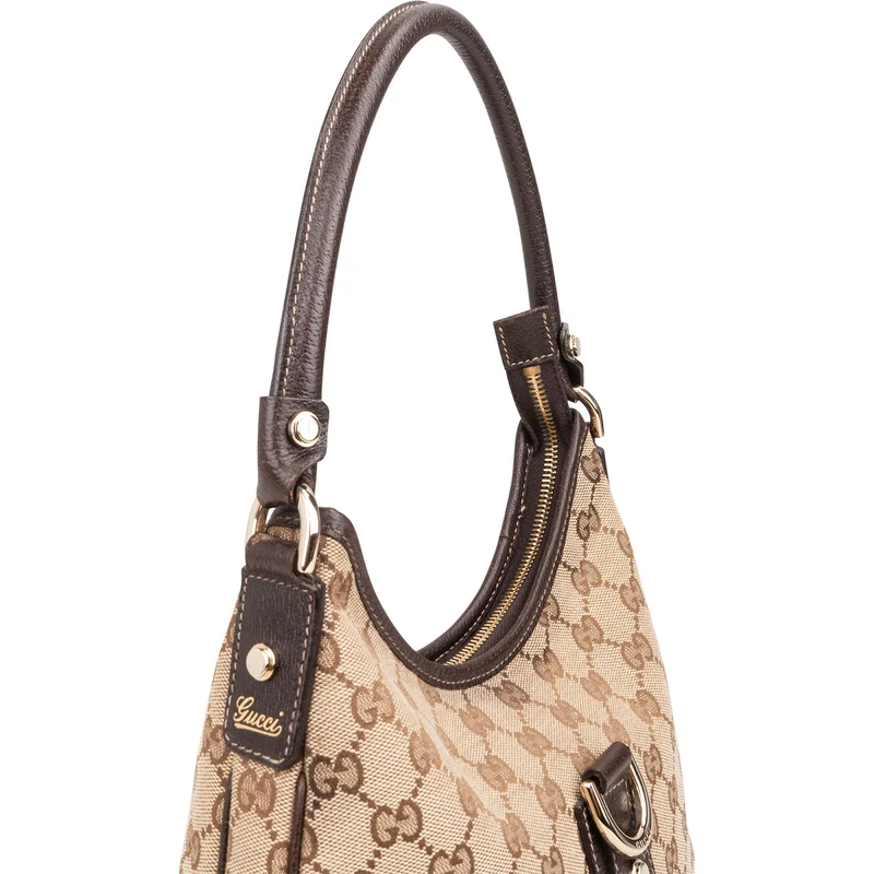 Gucci Monogram GG Canvas Abbey D-Ring Hobo Shoulder Bag