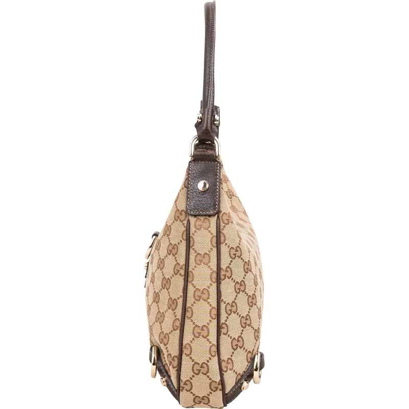 Gucci Monogram GG Canvas Abbey D-Ring Hobo Shoulder Bag