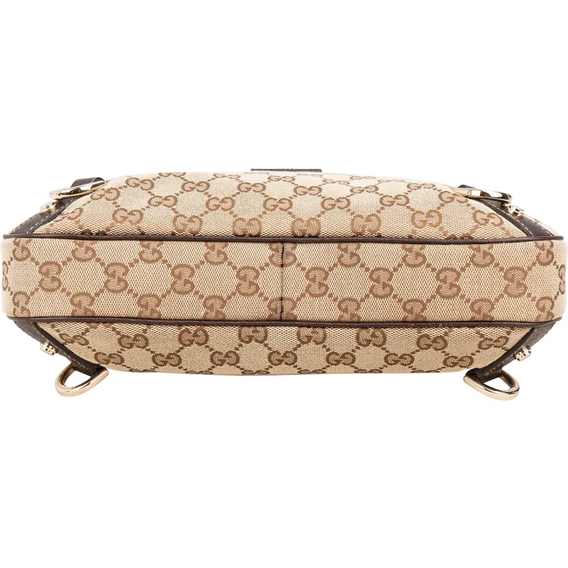 Gucci Monogram GG Canvas Abbey D-Ring Hobo Shoulder Bag