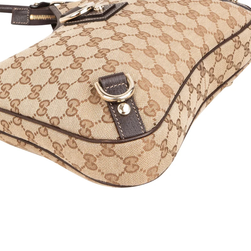 Gucci Monogram GG Canvas Abbey D-Ring Hobo Shoulder Bag