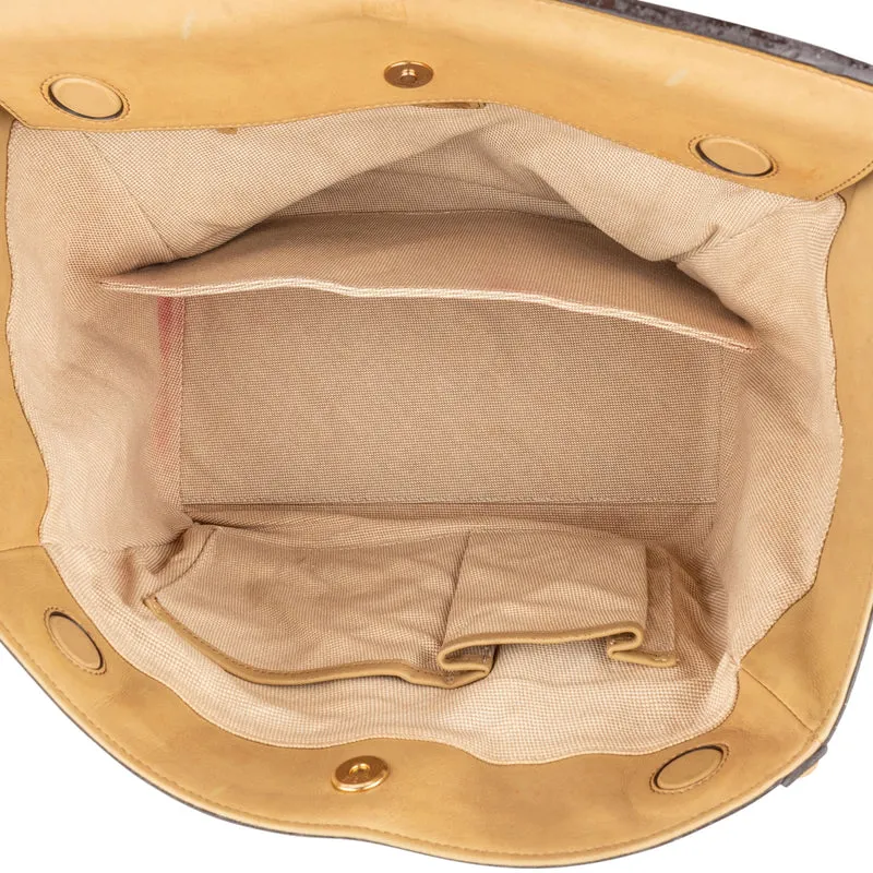 MCM Monogram Visetos Striped Shopper Handbag