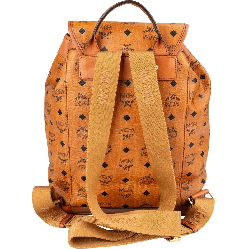 MCM Monogram Visetos Drawstring Backpack