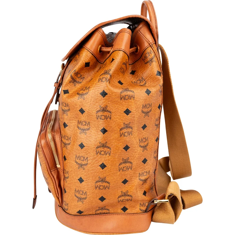 MCM Monogram Visetos Drawstring Backpack