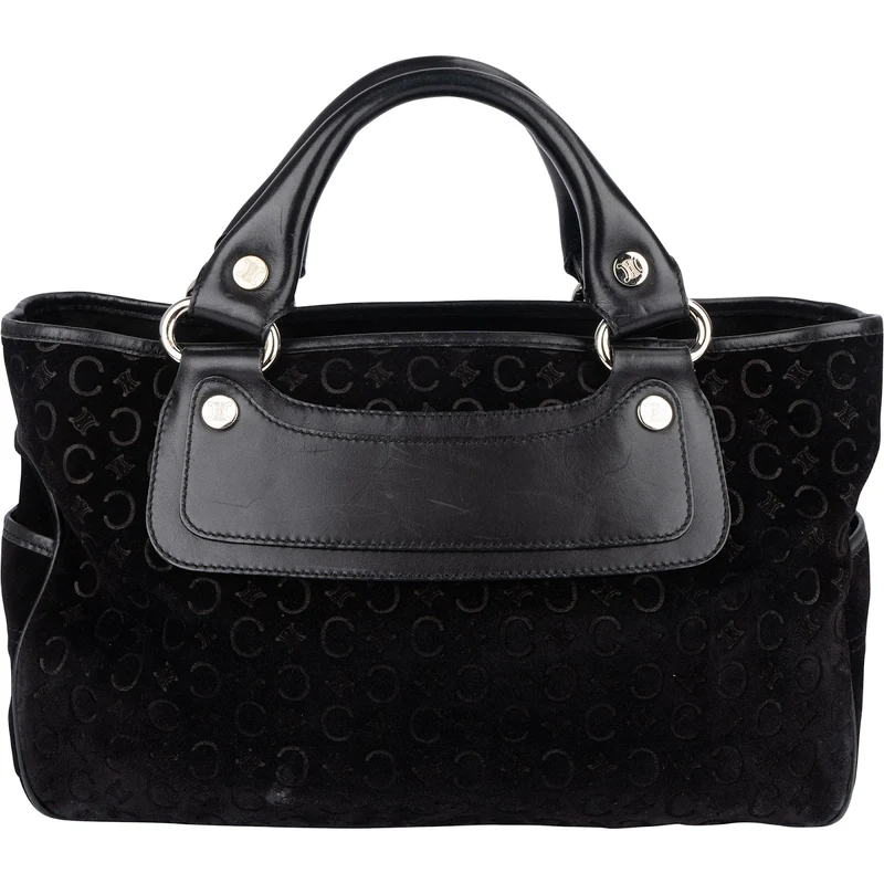 Celine C Macadam Suede Boogie Handbag