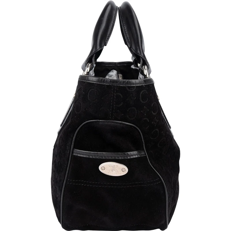 Celine C Macadam Suede Boogie Handbag
