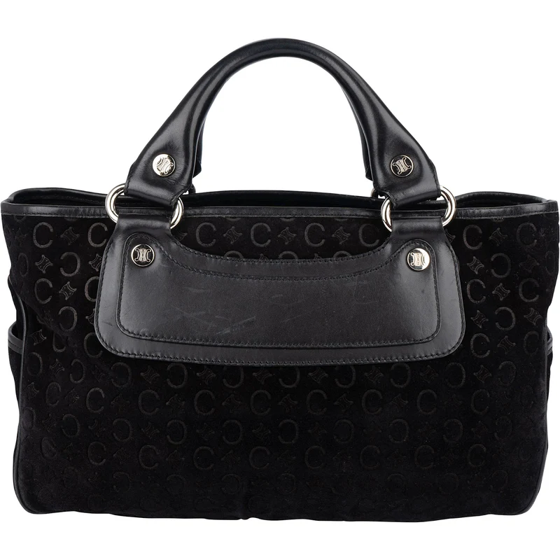 Celine C Macadam Suede Boogie Handbag