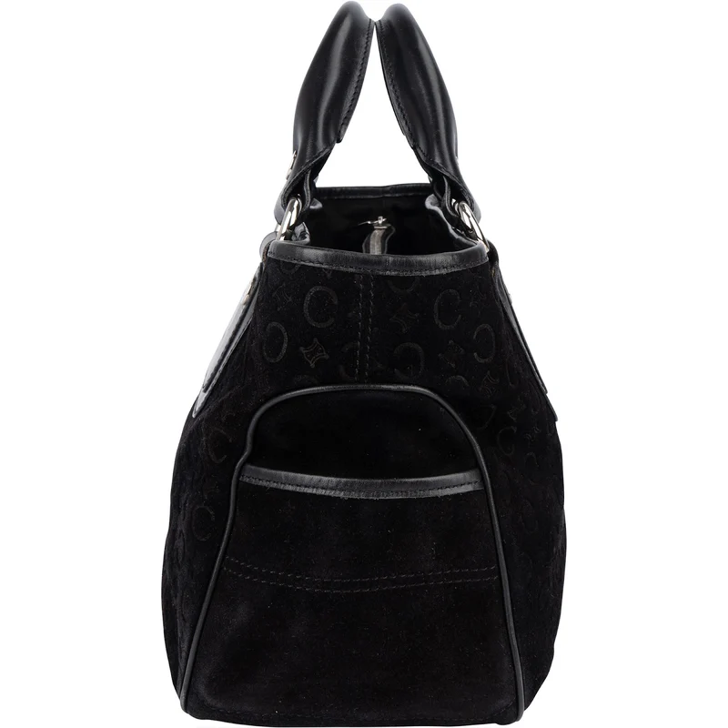 Celine C Macadam Suede Boogie Handbag