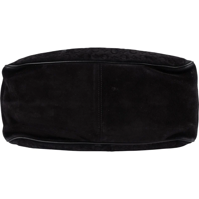 Celine C Macadam Suede Boogie Handbag