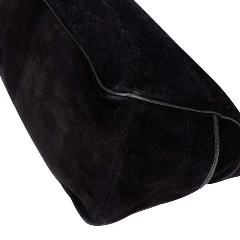 Celine C Macadam Suede Boogie Handbag