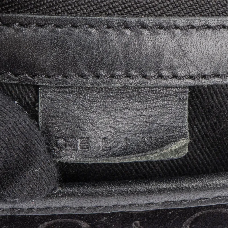 Celine C Macadam Suede Boogie Handbag