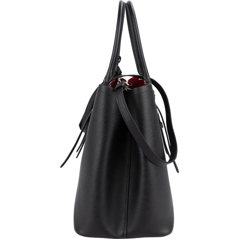 Prada Saffiano Leather Cuir Double Tote Handbag
