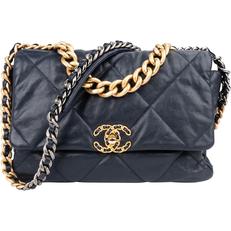 Chanel 19 Quilted Lambskin Chanel Single Flap Crossbody Bag