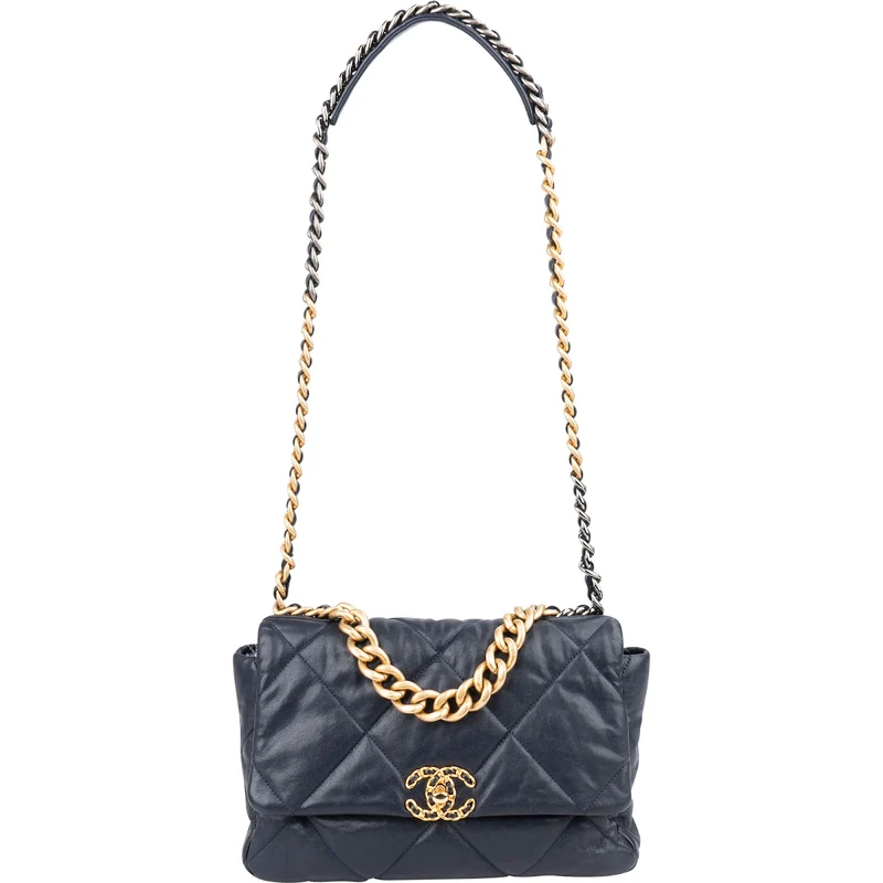 Chanel 19 Quilted Lambskin Chanel Single Flap Crossbody Bag