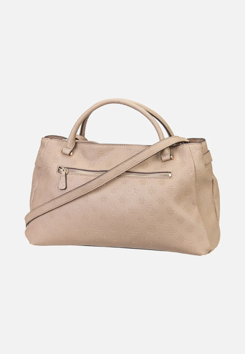 Ella Logo Large Girlfriend 46060 Beige Logo - Satchel