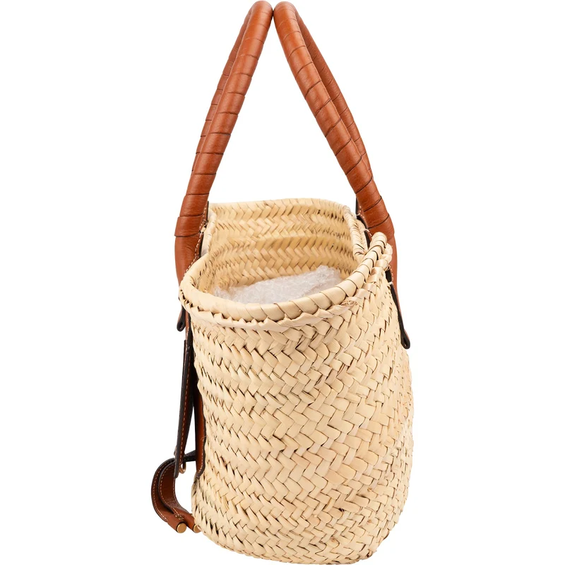 Chloé Marcie Basket Raffia Shoulder Bag