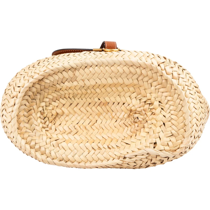 Chloé Marcie Basket Raffia Shoulder Bag