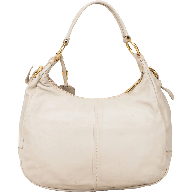 Prada Vitello Daino Leather Hobo Shoulder Bag