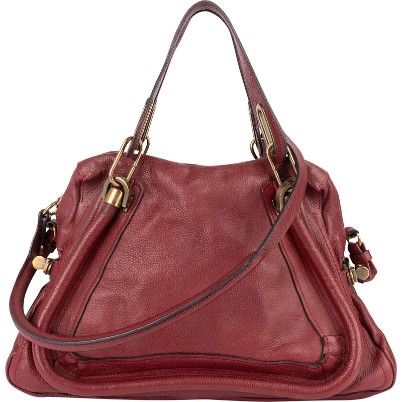 Chloé Grained Leather Paraty Handbag