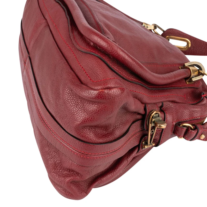 Chloé Grained Leather Paraty Handbag