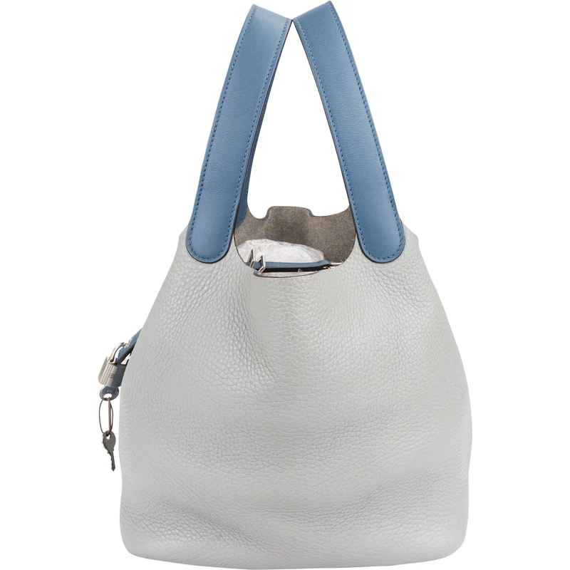 Hermès Taurillon Clemence Bicolor Picotin Lock 22 (MM) Handbag