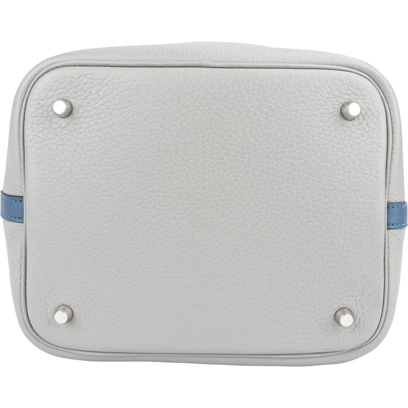 Hermès Taurillon Clemence Bicolor Picotin Lock 22 (MM) Handbag
