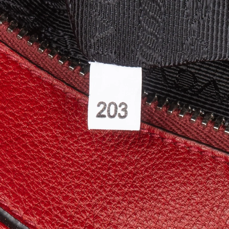 Prada Red Vitello Daino Leather Tote Handbag