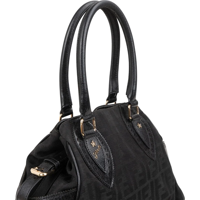 Fendi Monogram FF Zucca Canvas Villa Borghese Handbag