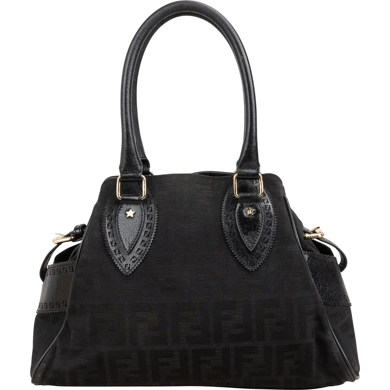 Fendi Monogram FF Zucca Canvas Villa Borghese Handbag