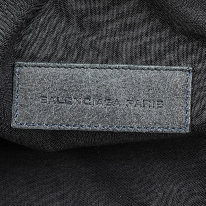 Balenciaga Dark Green Arena Leather City Pochette Clutch