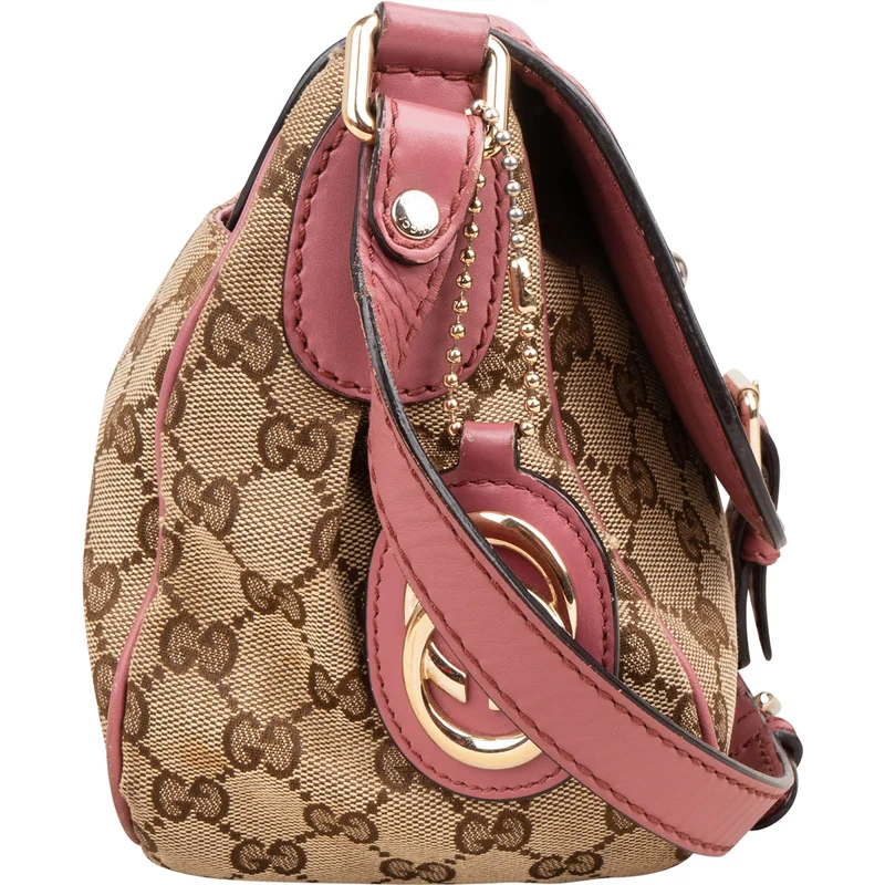 Gucci Monogram GG Sukey Messenger Crossbody Bag
