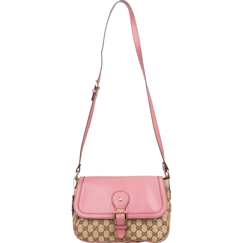 Gucci Monogram GG Sukey Messenger Crossbody Bag