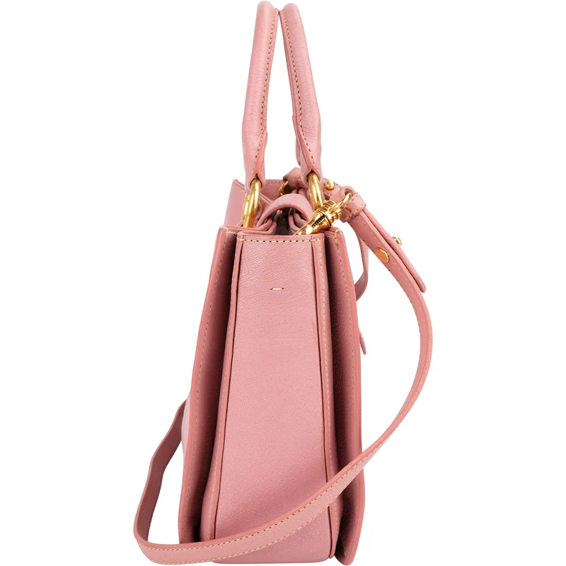 Miu Miu Madras Leather Top Handle Handbag