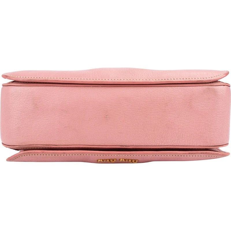 Miu Miu Madras Leather Top Handle Handbag