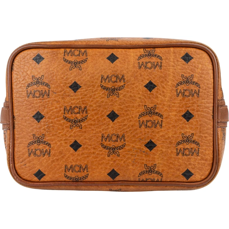 MCM Monogram Visetos Drawstring Handbag