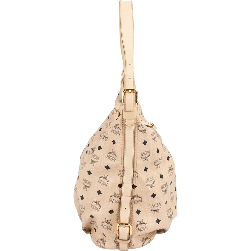 MCM Monogram Visetos Hobo Shoulder Bag